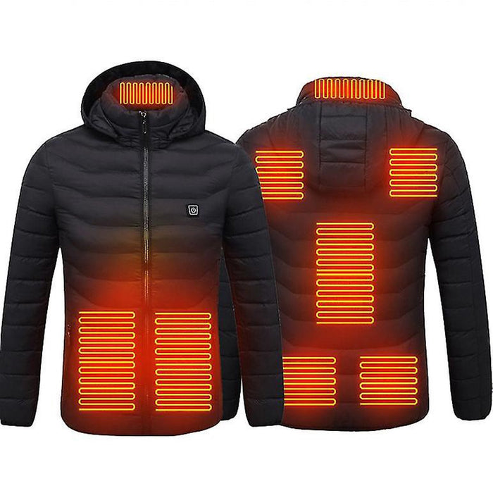 Electric Battery Heated Hooded Jacket - Waterproof , Thermal Heating