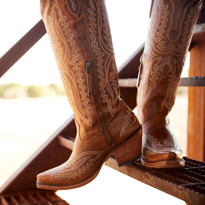 Versatile Western Cowgirl Leather Boot