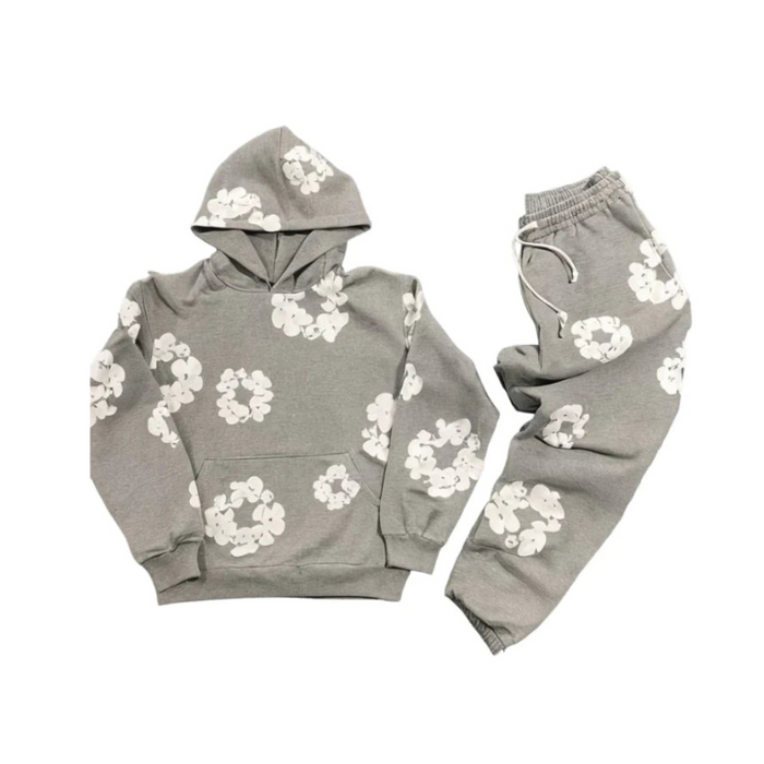 Cozy Floral Patterned Hoodie