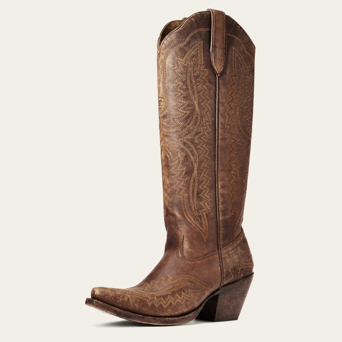 Versatile Western Cowgirl Leather Boot