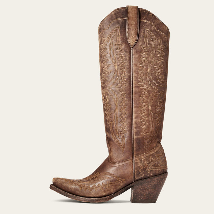 Versatile Western Cowgirl Leather Boot