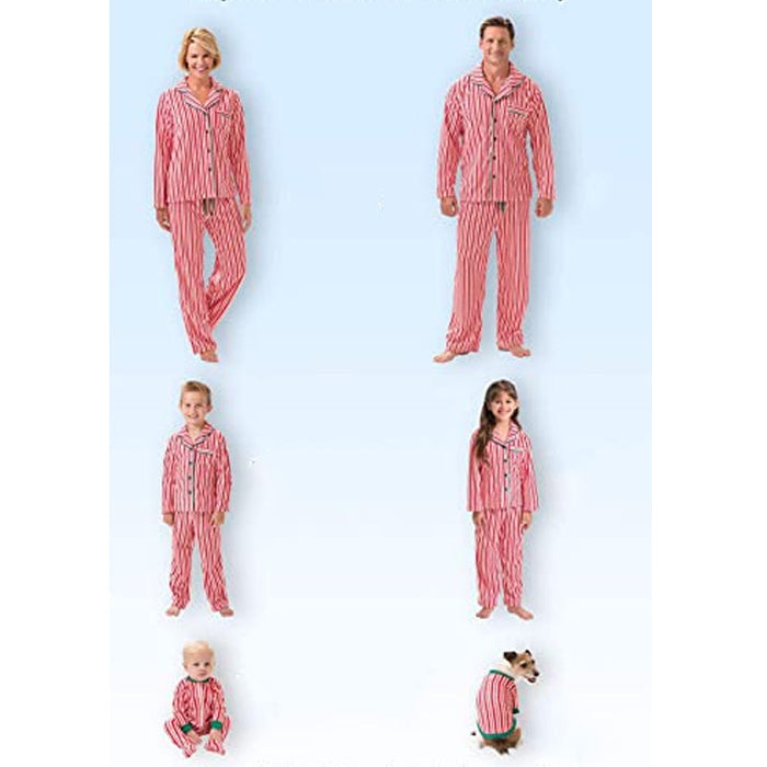 Classic Matching Pajamas for the Whole Family