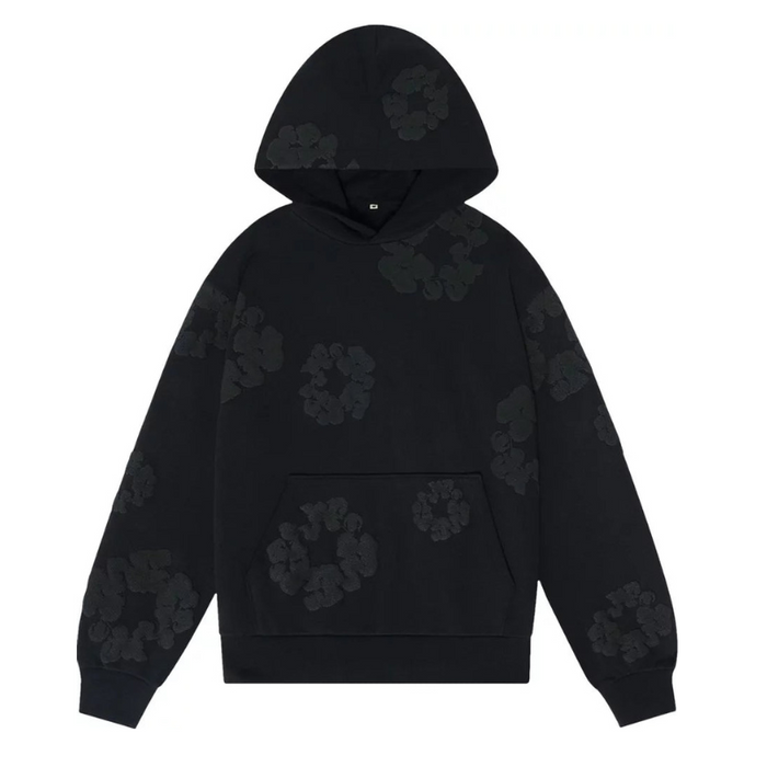 Cozy Floral Patterned Hoodie