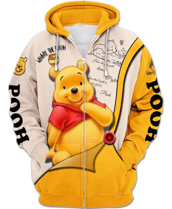 Storybook Bear Themed Zip-Up Hoodie