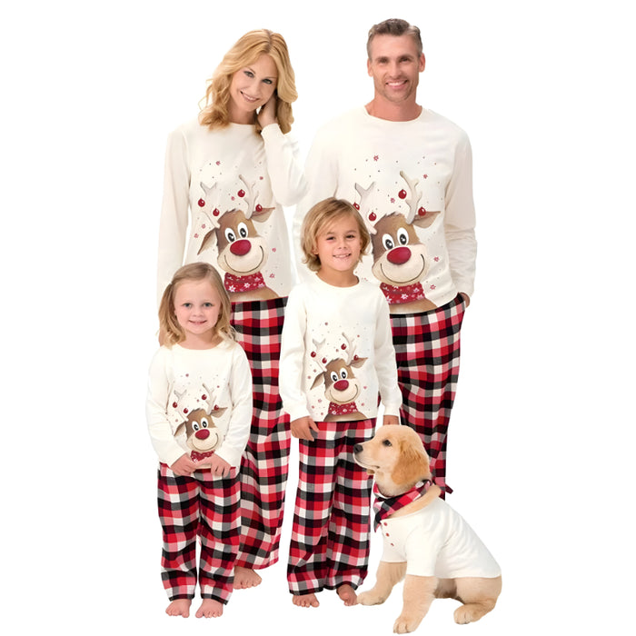 Charming Reindeer Cozy Family Matching Pajamas Set