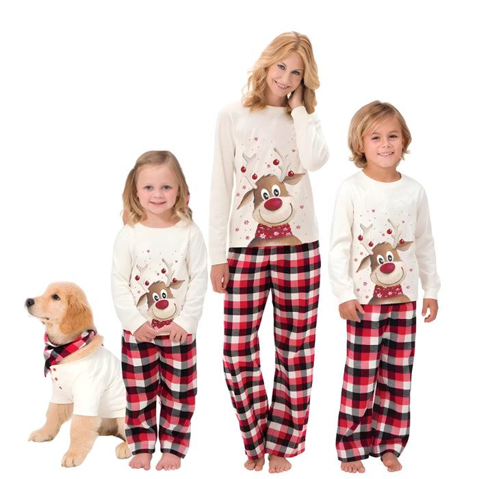 Charming Reindeer Cozy Family Matching Pajamas Set