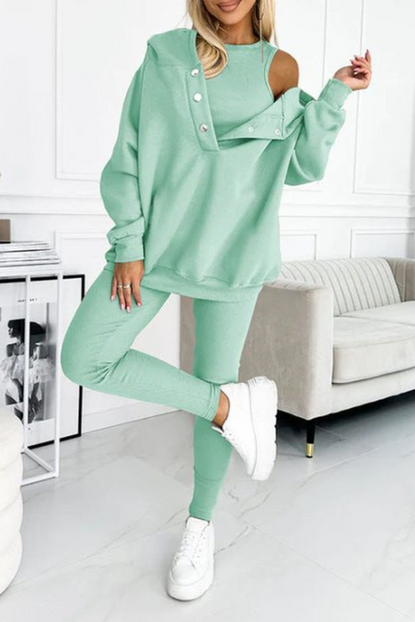 Versatile 3-Piece Hoodie Set