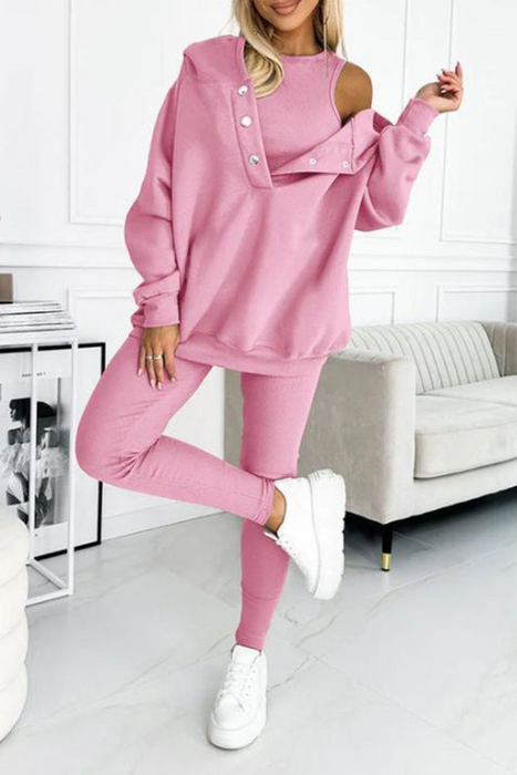 Versatile 3-Piece Hoodie Set