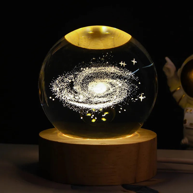 Galactic Wonders 3D Galaxy Crystal Ball