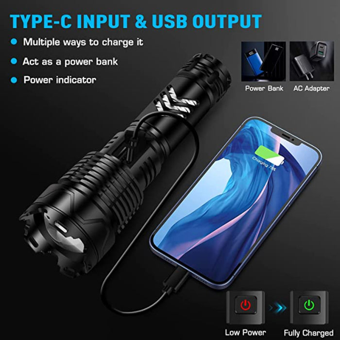 LED Tactical Waterproof Flashlight