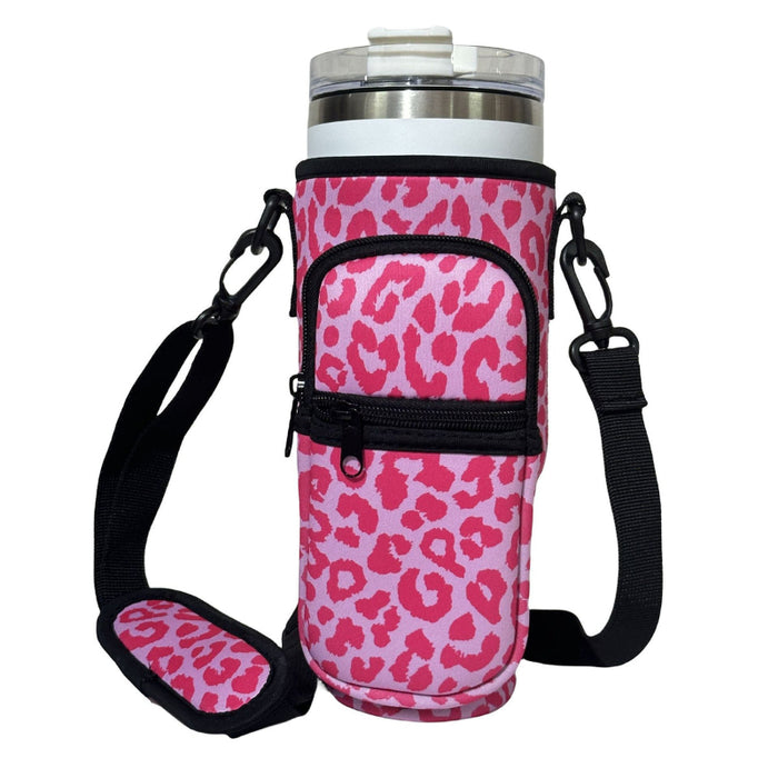 Printed Insulated Beverage Holder Accessory Pocket