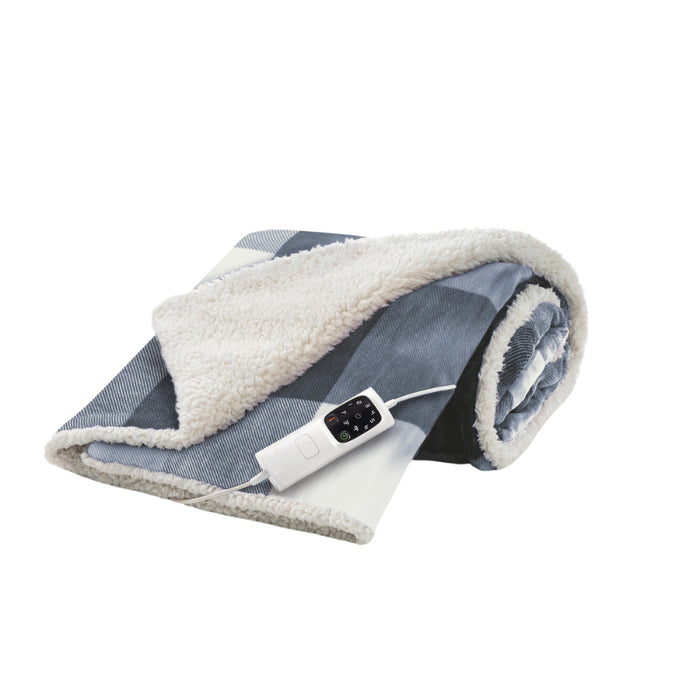 Heated Plush Blanket With Digital Remote Control