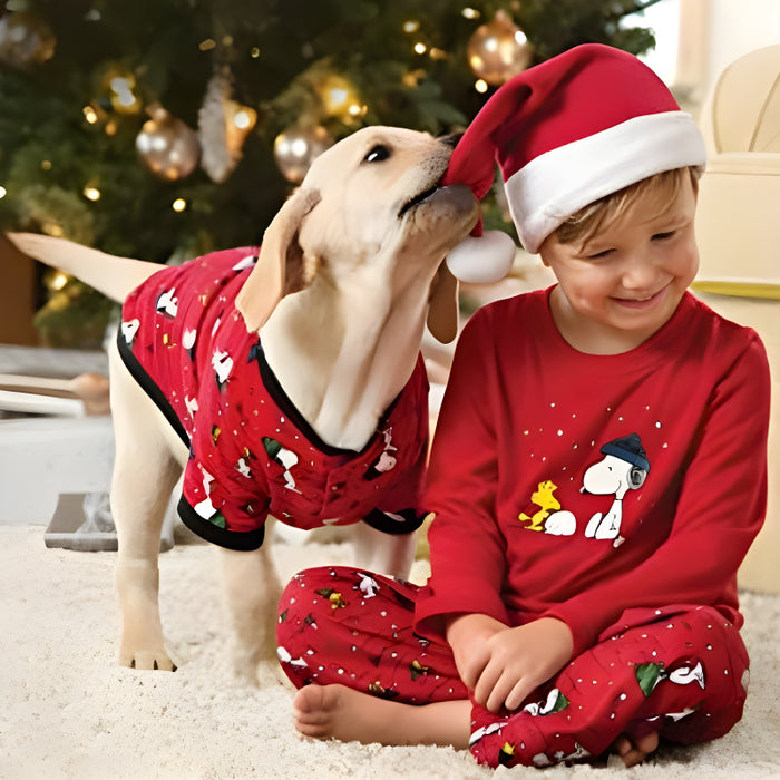 Festive Snoopy Family Pajama Set