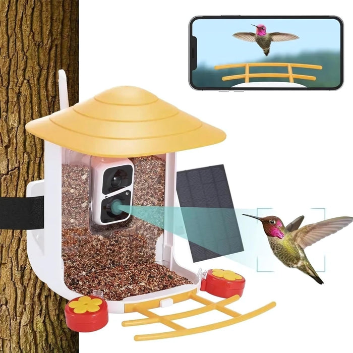 Solar Powered Smart Bird Feeder With AI Camera