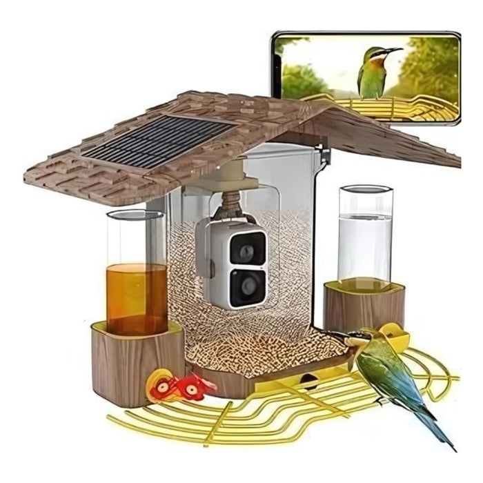 Solar Powered Smart Bird Feeder With AI Camera