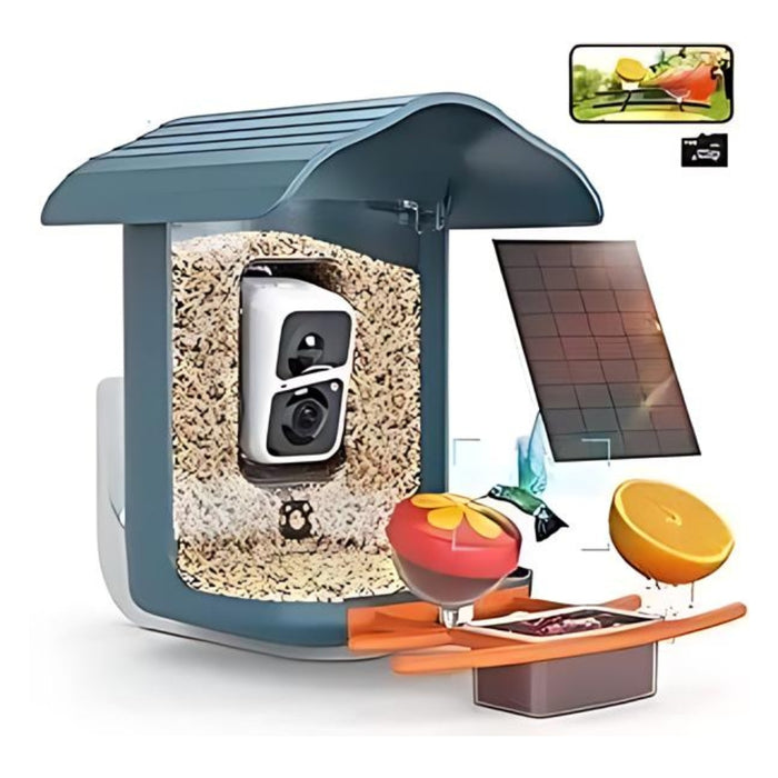 Solar Powered Smart Bird Feeder With AI Camera