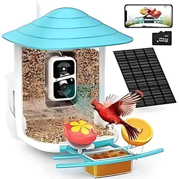 Solar Powered Smart Bird Feeder With AI Camera