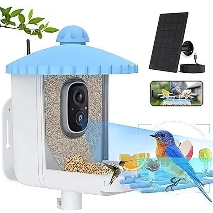 Solar Powered Smart Bird Feeder With AI Camera