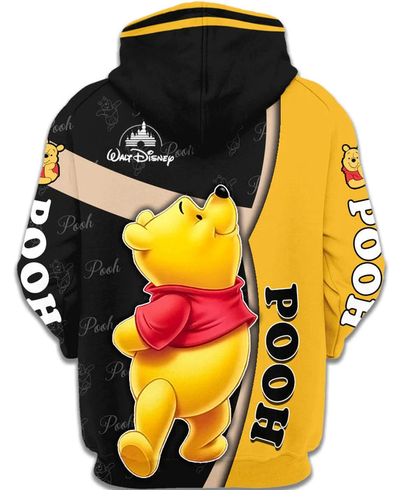 Comfy Winnie The Pooh Design Hoodie