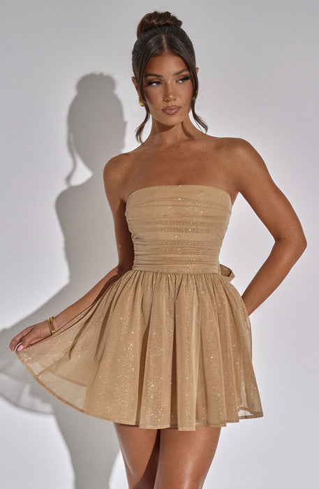 Strapless Ruched Katrina Mini Dress