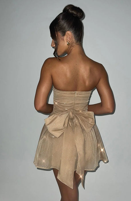 Strapless Ruched Katrina Mini Dress