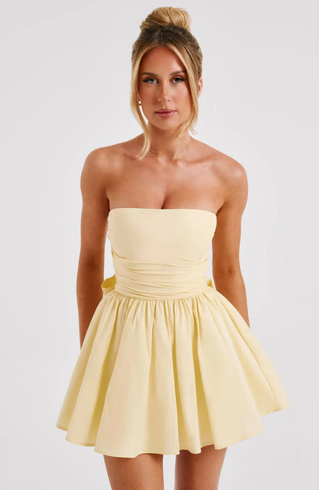 Strapless Ruched Katrina Mini Dress