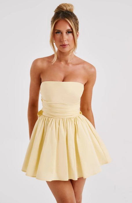 Strapless Ruched Katrina Mini Dress