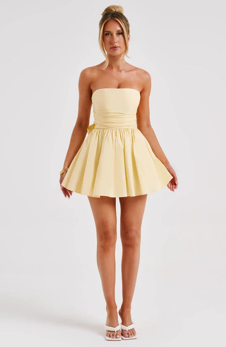 Strapless Ruched Katrina Mini Dress