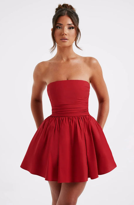 Strapless Ruched Katrina Mini Dress