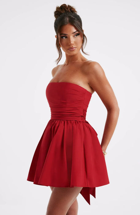 Strapless Ruched Katrina Mini Dress