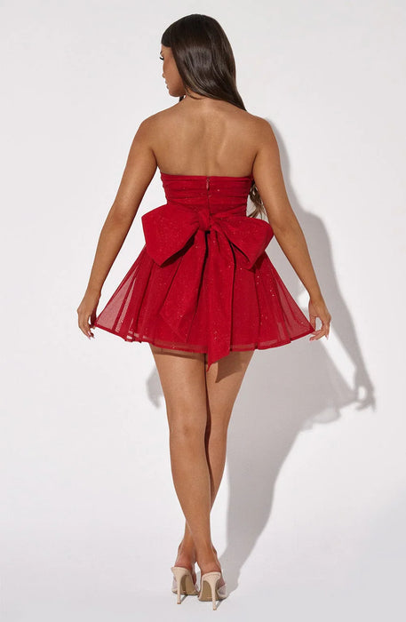 Strapless Ruched Katrina Mini Dress