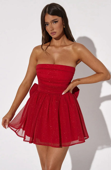 Strapless Ruched Katrina Mini Dress