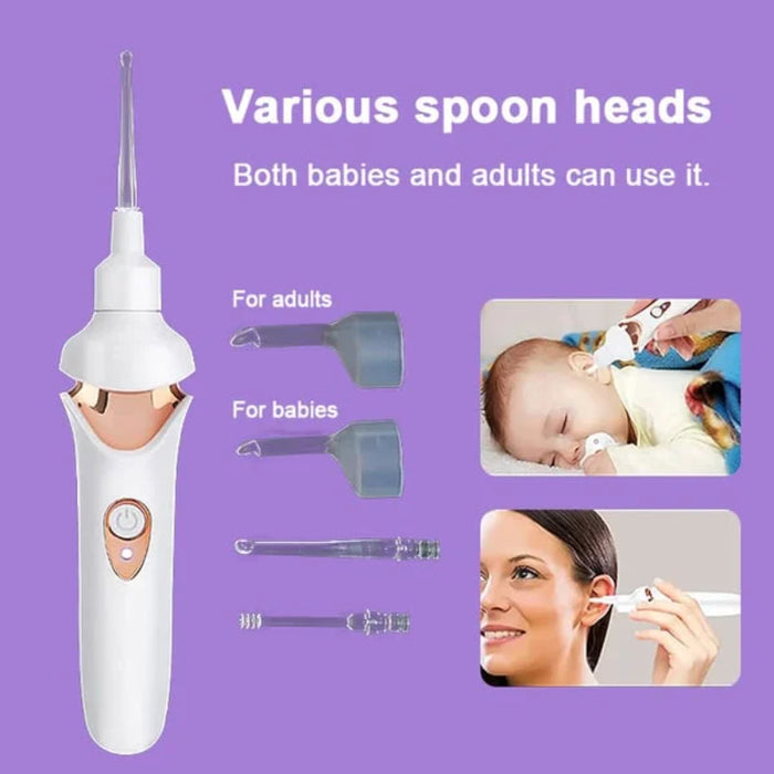 Painless ear cleaning device