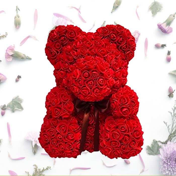 Rose Flower Bear