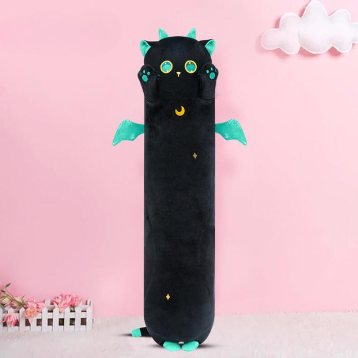 Giant Weighted Long Cat Stuffed Plush Pillow Toy