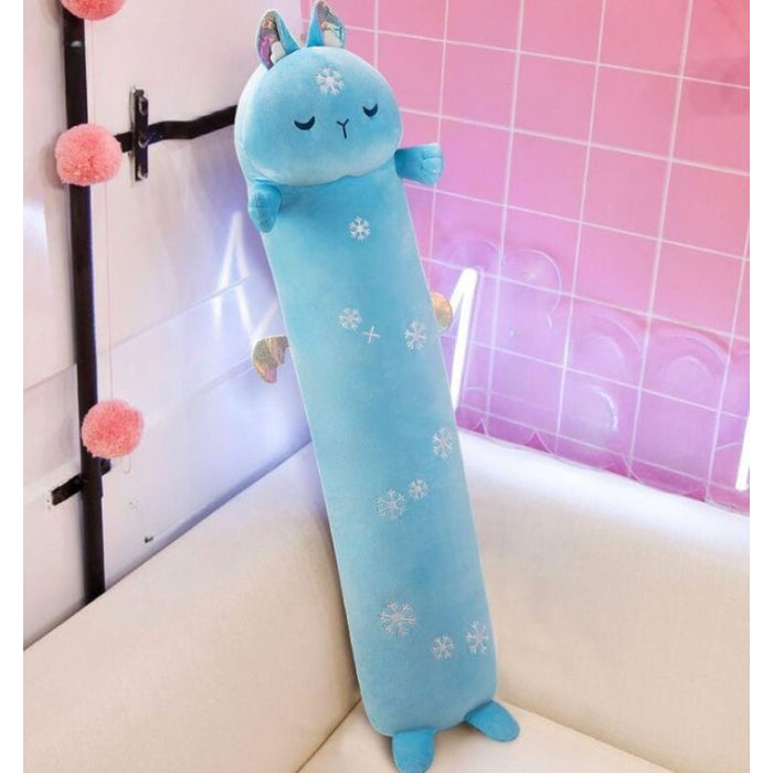 Giant Weighted Long Cat Stuffed Plush Pillow Toy