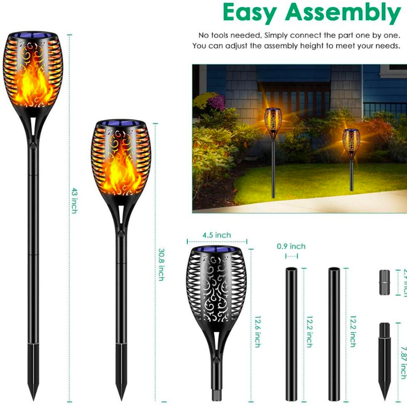 Solar Flame Torch Lamp