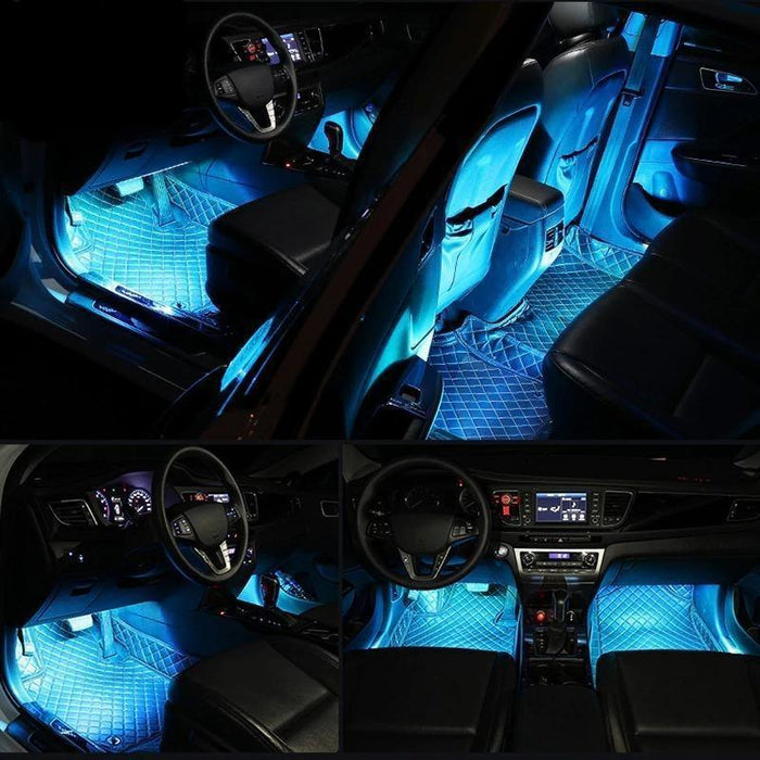 4 Pieces Car Interior LED Lights