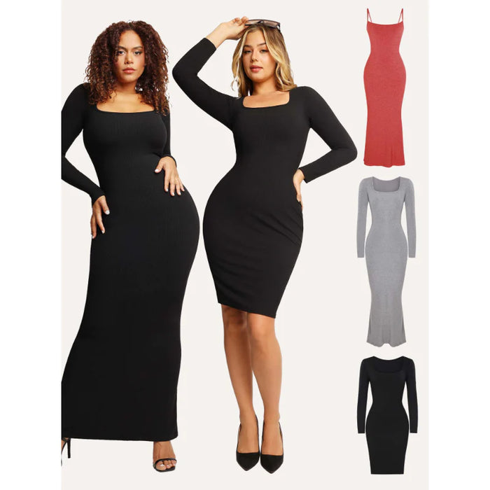 Built-In Shape Wear Modal Soft Lounge Dresses